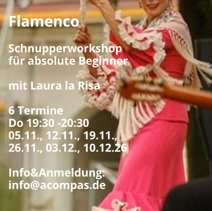 Flamenco-Schnupperworkshop für absolute Beginner